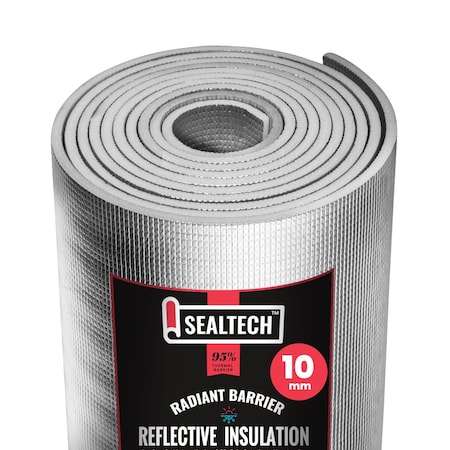 Sealtech Ultra Heavy Duty 10mm Reflective Insulation Roll Soundproofing Thermal Shield 24 in. X 100 ft ST-302-24X100